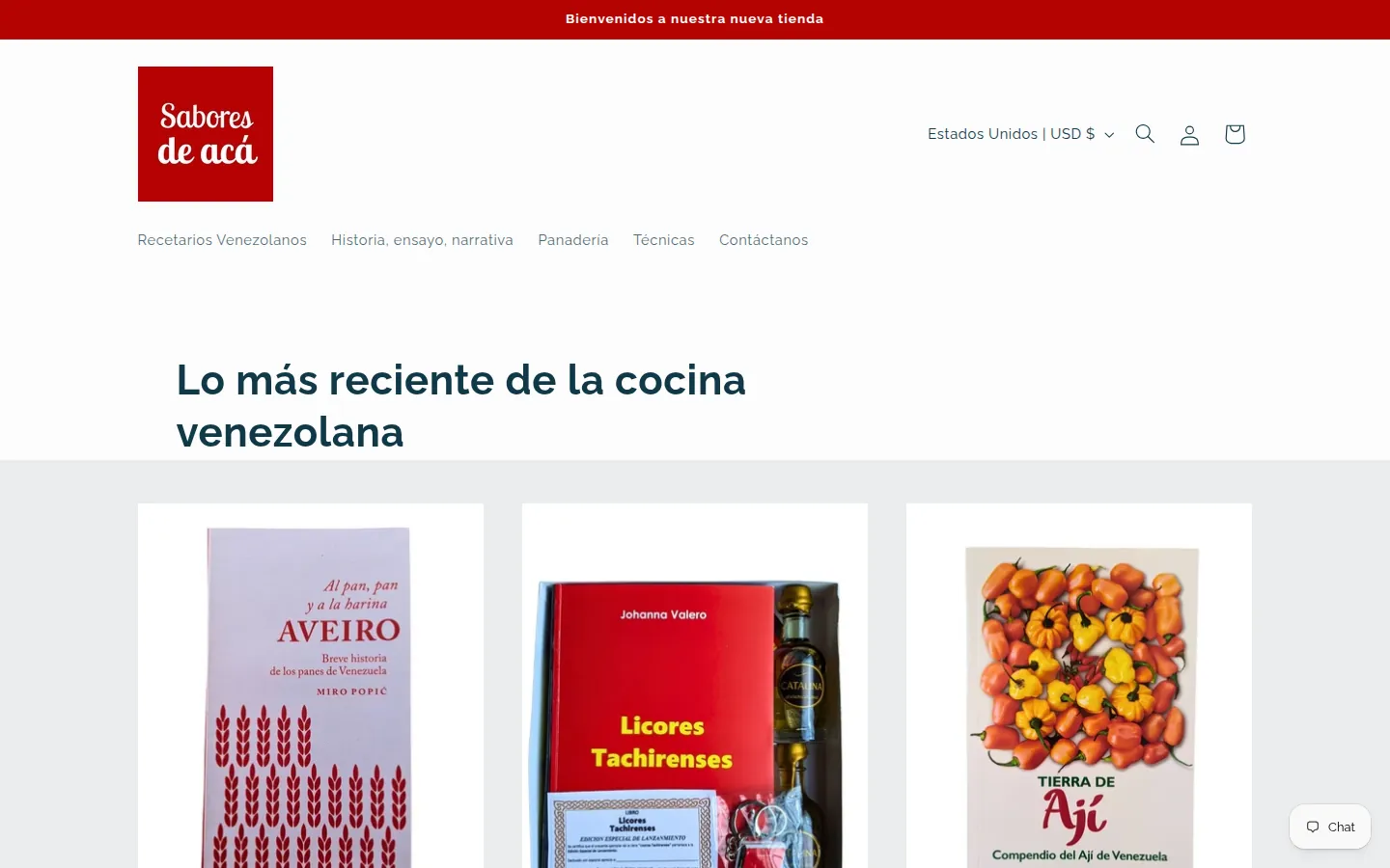Portada de Sabores de Acá